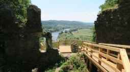 Góra Sobień i ruiny zamku, w którym gościł król Jagiełło