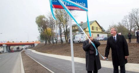 Prezydent Bronisław Komorowski otworzył w Rzeszowie Al. Wyzwolenia