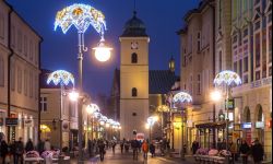 Rzeszów świątecznie oświetlony