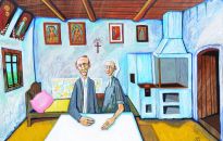 Leszek Kuchniak i Teatr Jaruga na Nocy Muzeów w Kolbuszowej