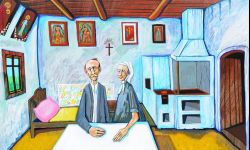 Leszek Kuchniak i Teatr Jaruga na Nocy Muzeów w Kolbuszowej