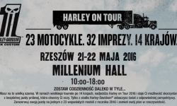 Kolumna motocykli Harley-Davidson w Millenium Hall