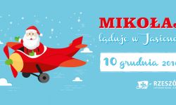 Mikołaj wyląduje na lotnisku w Jasionce