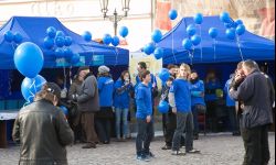 Było niebiesko na rzeszowskim Rynku