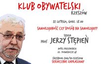 Jerzy Stępień gościem spotkania Klubu Obywatelskiego w Rzeszowie