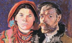 Narodowe Czytanie "Wesela" Wyspiańskiego przy fontannie multimedialnej