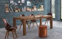 Spiek kwarcowy i drewno, czyli najmodniejszy stół do jadalni