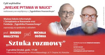 Wielkie pytania w nauce: Jerzy Bralczyk i Michał Ogórek. Rezerwuj bilet!