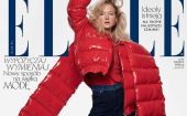 Maja Salamon w kurtce Adriana Krupy z Rzeszowa na okładce "Elle"