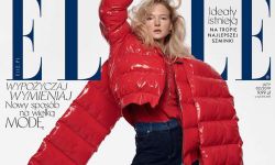 Maja Salamon w kurtce Adriana Krupy z Rzeszowa na okładce "Elle"