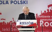 Jarosław Kaczyński na konwencji PiS w Rzeszowie