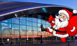 Święty Mikołaj wyląduje na lotnisku w Jasionce
