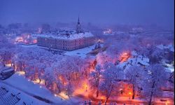 Zaśnieżony Rzeszów. Galeria Fotografii