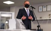 Prezydent Andrzej Duda w ML System. Jest urządzenie wykrywające Covid-19