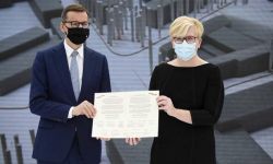 Premierzy Polski i Litwy zainaugurowali rozbudowę Domu Polskiego w Wilnie