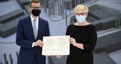 Premierzy Polski i Litwy zainaugurowali rozbudowę Domu Polskiego w Wilnie