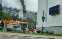 Pożar w wieżowcu na Nowym Mieście w Rzeszowie