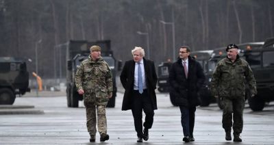 Premierzy Polski i Wielkiej Brytanii odwiedzili żołnierzy