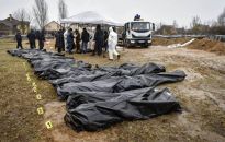 Mer Buczy: w mieście znaleziono dotychczas 403 ciała ofiar rosyjskiej agresji