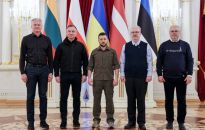 Zełenski do prezydentów Polski, Litwy, Łotwy i Estonii: Ukraina czuje wsparcie każdego z was