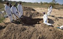 Ukraina: policja potwierdziła odnalezienie w Łymanie miejsca pochówku 180 osób