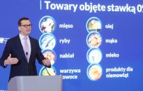 Premier: zerowy VAT na żywność przynajmniej przez pierwsze półrocze przyszłego roku