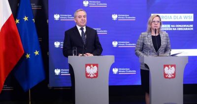 MKiŚ i MRiRW: miliard złotych na OZE na terenach wiejskich z programu "Energia dla wsi"