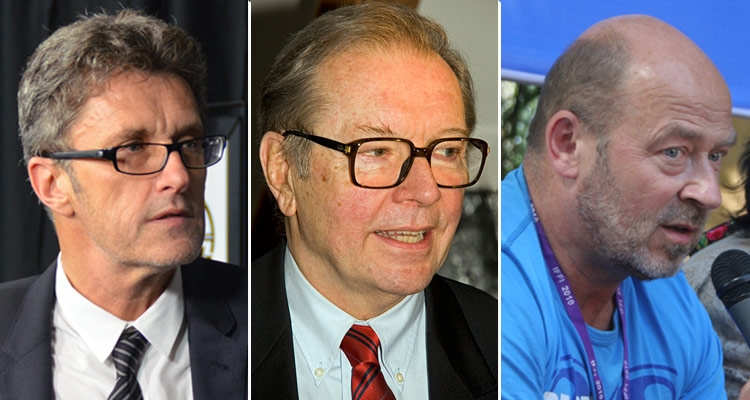 Od lewej Pawel Pawlikowski, Krzysztof Zanussi, Jan Jakub Kolski Fot. Wikipedia.org